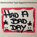 Tamper Evident Easy Broken Eggshell Labels,good Destructibility And Excellent Outdoor Performance Destructive Sticker 